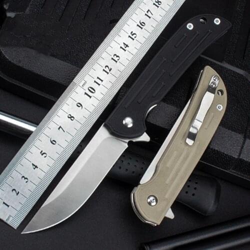 KESIWO L115 Folding Knife D2 Blade Flipper Hunting Tactical Camping Survival Pocket Gift G10 Kitchen Rescue Outdoor EDC Knives
