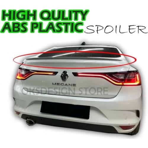 FOR Renault Megane 4 (2017 - ) Spoiler ( ABS Plastic )