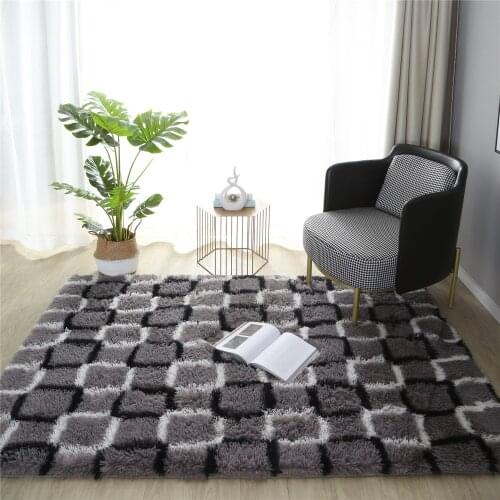 Ultra Soft Fluffy Area Rugs for Living Room Luxury Shag Rug Faux Fur Non-Slip Tie-Dyed Floor Carpet Home Decor Rug Kids Play Mat