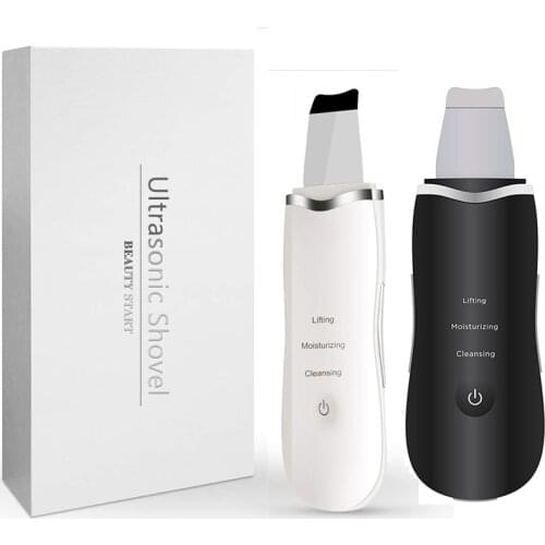 Ultrasonic Skin Scrubber Deep Cleaning Face Scrubber Vibrating Facial Cleansing Skin Spatula Peeling Beauty Instrument Device