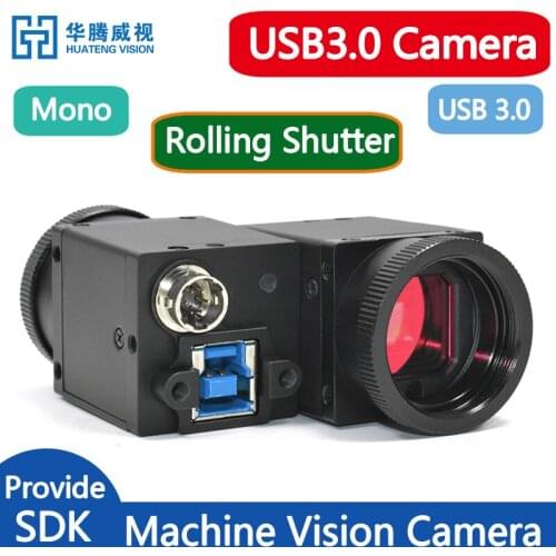 High Speed USB3.0 Industrial Digital Camera 5.0MP Monochrome Scroll Shutter With SDK,Support Halcon OpenCV LabVIEW Matlab Demo