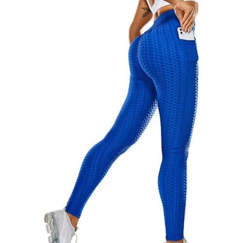 High Waist Fitness Leggings Pocket Women Workout Push Up Legging Fashion Solid Color Bodybuilding Jeggings Women Pants