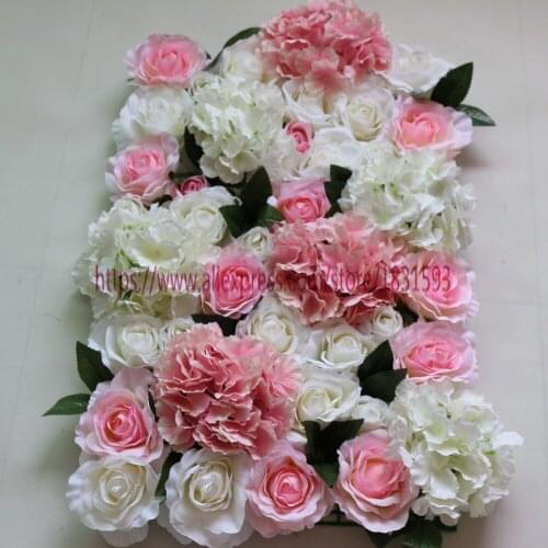 10pcs/lot Artificial rose flower wall wedding background decoration With leaves artificial flowers arches TONGFENG