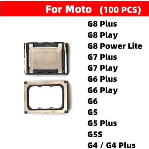 100 PCS Rear Inner Ringer Buzzer Earpiece Flex Cable For Moto G8 G7 Power / G7 Play / G6 Play G5 G6 G4 G8 Play Plus Repair Parts