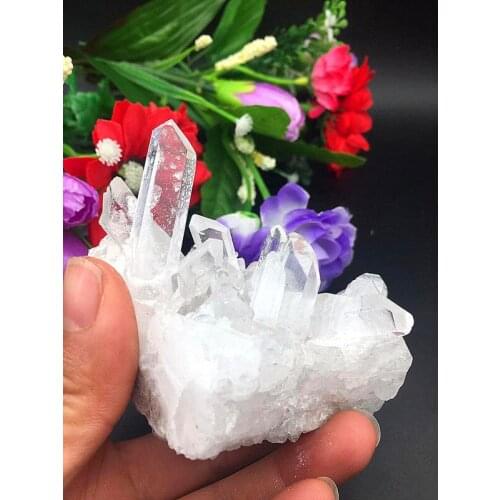 160-180 g Natural Clear White Quartz Crystal Healing Home Decoration Large Crystal Clusters