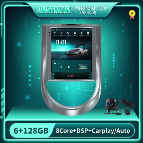 JUSTNAVI Car Radio Multimedia Video Player For KIA Soul 2010-2013 Tesla Style Screen Auto Stereo GPS Android 10 Carplay Navi OBD
