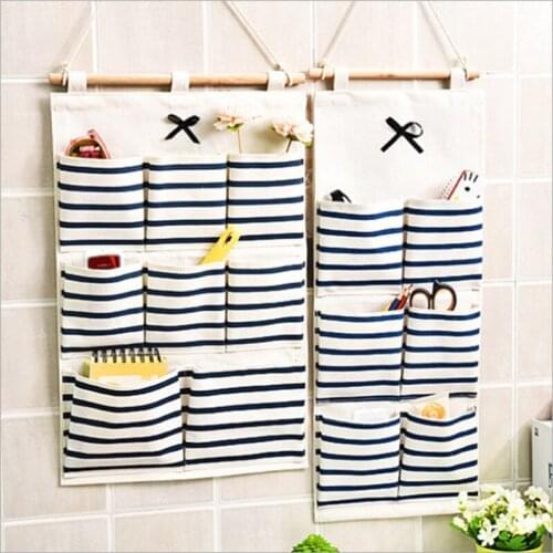 Large Simple Storage Hanging Bag Behind The Door Wall-Mounted Multi-Layer Finishing Closet Storage Bag Organizer Sundries Pouch