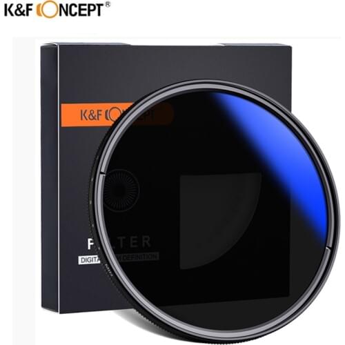 K&F CONCEPT 37-82mm 52MM 58MM 62MM 67MM 72MM 77MM Slim Fader Variable ND Lens Filter Adjustable ND2 to ND400 Neutral Density