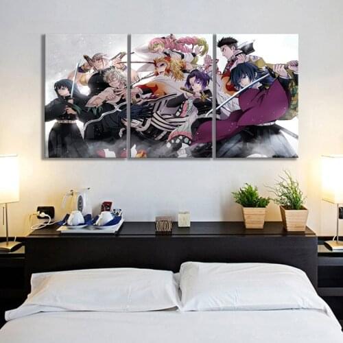 Anime Demon Slayer DIY Diamond Painting Wall Art Cross Stitch Picture 5d Embroidery Mosaic Full Round Drill Home Decoration Gift