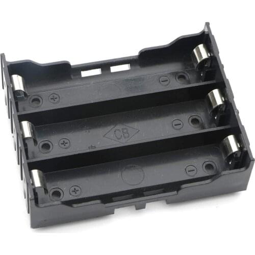 20PCS/LOT 18650 Battery Storage Box Plastic DIY Batteries Clip Holder 3 X 3.7V Container with Pin for Soldering