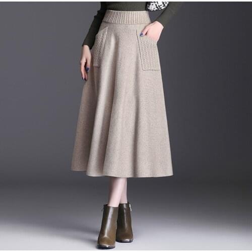 Женские трикотажные юбки KUANGNAN China At AliExpress