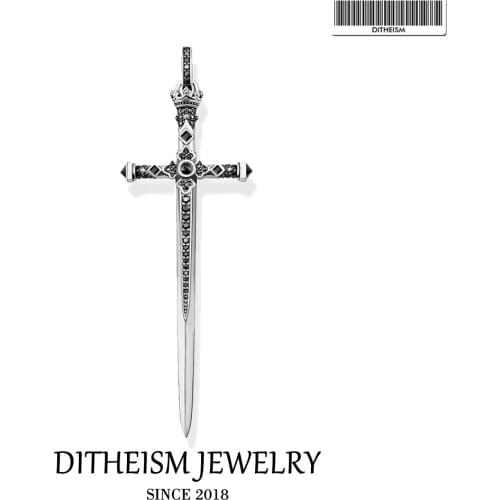 Pendant Royal Sword 925 Sterling Silver fit Necklace 2021 Brand New Vintage Women Jewelry Accessories Symbolism of Courage Gift