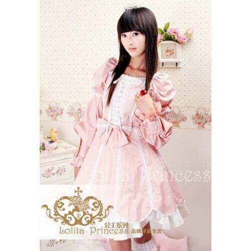 LLT052) Lolita Dresses Long Sleeve Sweet Lolita Short Dress Ball Gown Fancy Prom Dress Halloween Party Masquerade Costume