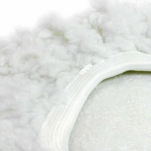 Reusable Polishing Pad Replacement White Wool Bonnet Buffer Car Polisher