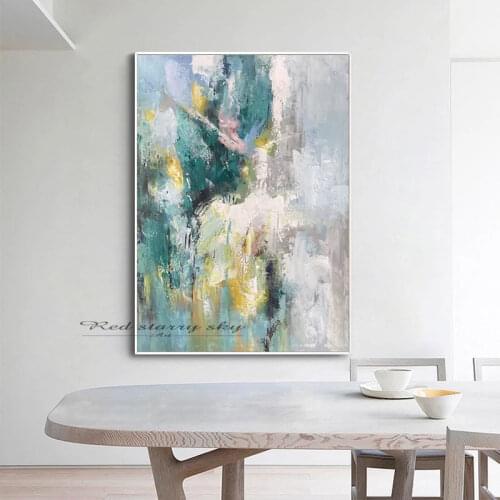 Handmade Wall art modern abstract oil painting on canvas large piece wall painting for living room home decor original painting