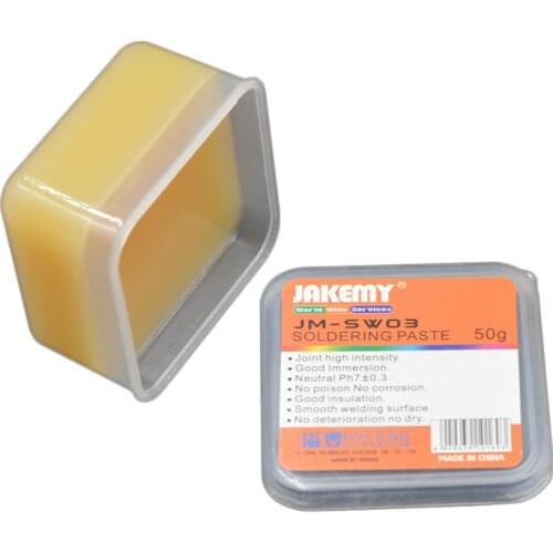 Wholesale Soldering Paste Tin JM-SW03 50g Solder Paste Electronics Cellphone Computer Repair Welding flux Tools liquid solder