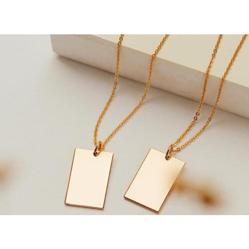 JUJIE 316L Stainless Steel Geometry Necklace For Women 2021 Cube Pendant Custom Choker Necklaces Jewelry Wholesale/Dropshipping
