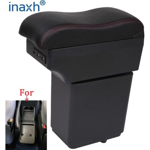 For Citroen Berlingo Armrest Retrofit parts For Peugeot Partner tepee Car Armrest Storage box car accessories Charging USB LED