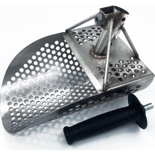 Stainless Steel Beach Sand Scoop with Handle Metal Detecting Tool Stainless Steel Detector Fast Sifting Metal Detector