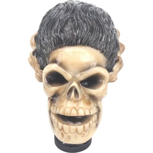 YOMI Skull Shape Head shift knob Car Accessories Decoration Car Manual Gear Stick Shifter Lever Knob gear shift knob
