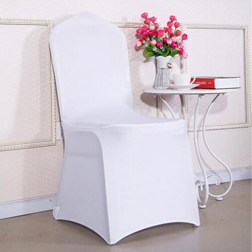 Universal Stretch Wedding Chair Cover Spandex Slipcovers Hotel Kitchen Dining Chair Seat Cover For Outdoor Party Decor
