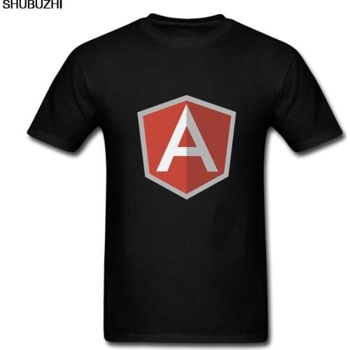 Funny Male Tee Shirts AngularJS T Shirt Man JavaScript Programmer Cool T-Shirts 100% Cotton new arrived bigger size