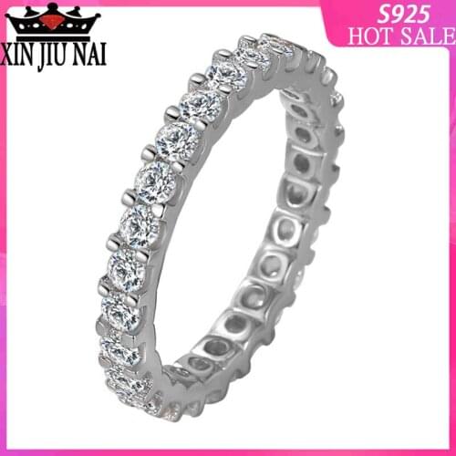 925 Sterling Silver Eternal Promise Womens Wedding Rings For Ring Engagement Bridal Jewellery diamond rings for women band