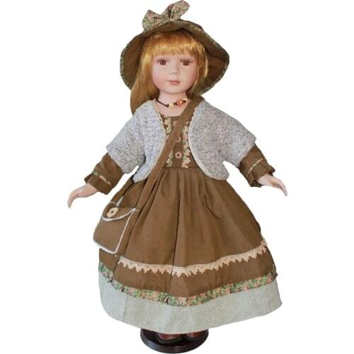 1/3 Porcelain Doll 12inch Victorian Lady People Figures Dollhouse Fairy Decor Children Birthday Gift Adult Collections