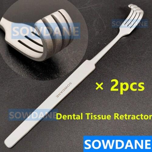 2 pieces Dental Surgical Implant Tissue Retractor Dental Retractor Mouth Opener Dentist Implant Instrument Tool