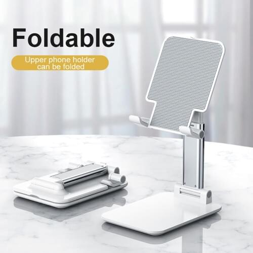 2020 Desk Mobile Phone Holder Stand For iPhone iPad Adjustable Metal Desktop Tablet Holder Universal Table Cell Foldable Support