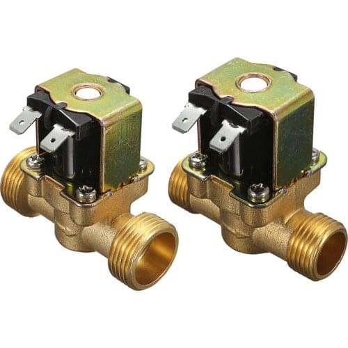 220V Normally Closed 2 Way Brass Electric Solenoid Valve for Air Water Valve