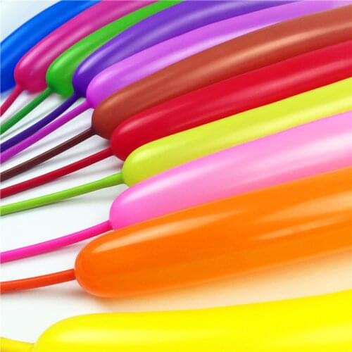 50pcs long balloon 260 Maka color gold skin Hand made magic balloon for children Birthday party decorationtoys