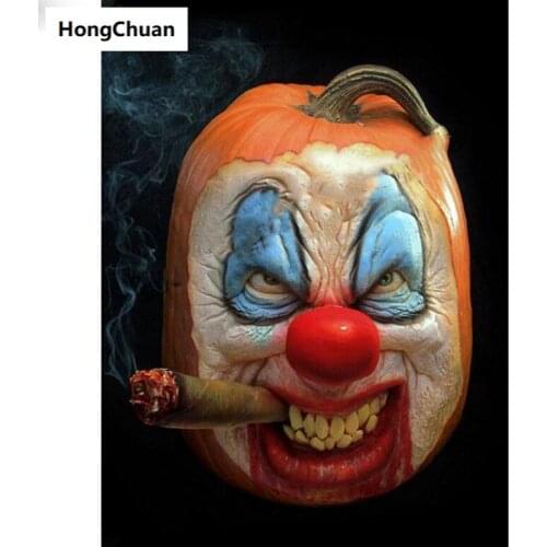 5D DIY square/round diamond painting "abstract pumpkin figure" diamond mosaic cross stitch Home decoration Christmas gifts