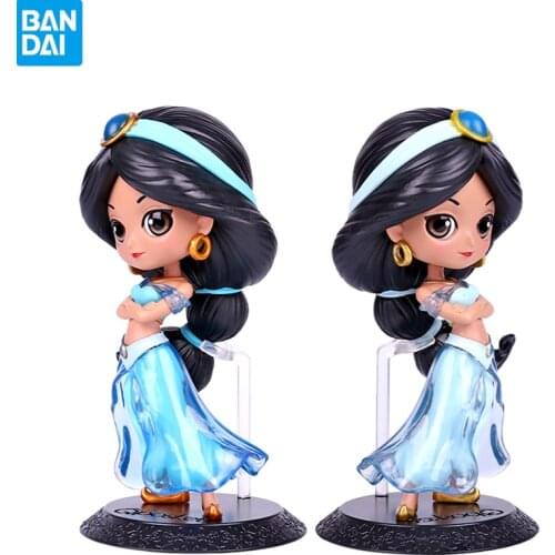 Bandai Aladdin and The Magic Lamp Movie Action Characters Jasmine Q Posket Anime Peripheral Character Model Collectibles Toys