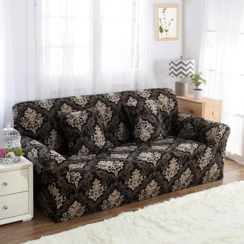 Elastic Sofa Cover for Living Room Black Corner Couch Covers for Sofas Armchair Magic Loveseat 3 Seater Cushion Sofa Slipcover