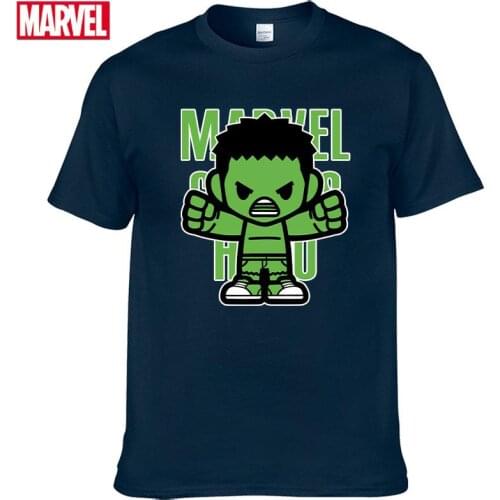 Marvel The Avengers Hulk T-shirt Comfortable Breathable 100% cotton Fashion clothes for teens Summer Tops Mens clothing #153