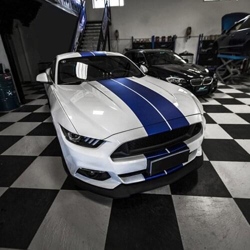 Racing Styling Car Customized Whole Sticker Exterior Auto Body Hood Tail Decorative Decal For Ford Mustang Mondeo