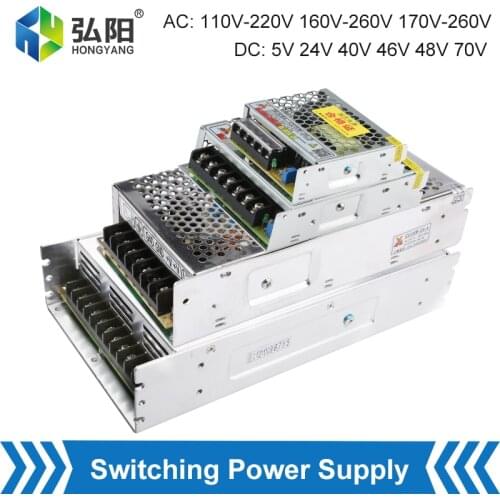 Switching Power Supply Transformer AC 110V-260V To DC 5V 24V 40V 48V LED Light Drive Controller CNC Machine Tool Power Adapter