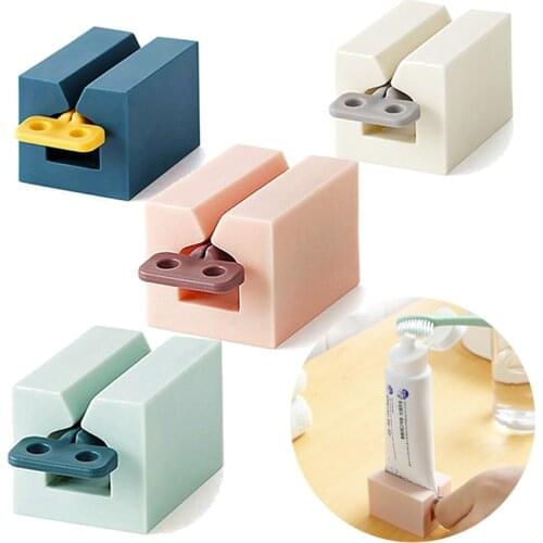 2021 Hot Sale 1Pc Home Plastic Toothpaste Tube Squeezer Easy Dispenser Rolling Holder Tooth Cleaning Accessories Bathroom Supply