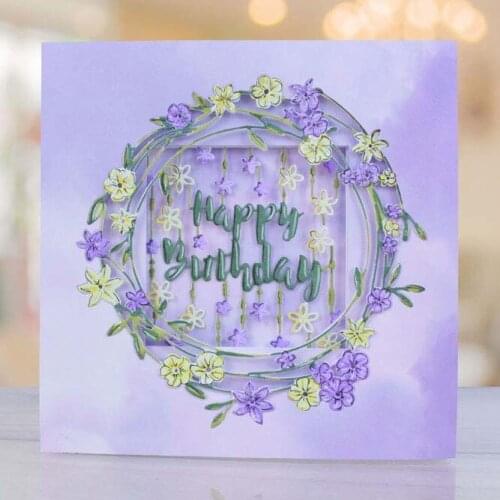 KSCRAFT Wreath Metal Cutting Dies Stencil for DIY Scrapbooking Album Embossing Paper Cards Deco Crafts Die Cuts