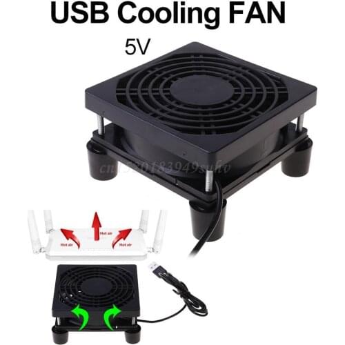 9cm/12cm Cooling Fan DC 5V USB Power Supply Quiet Fan for Router TV Set-Top Box Radiator Cooler DIY Repair Parts