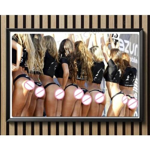 R0018 Sexy Hot Models Butty Girls Wall Sticker Silk Poster Art Home Decoration