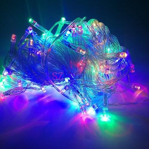 110V/220V Led String Christmas Lights 10m/100leds With 8 Modes Christmas decorations for Home / Holiday / Party / Wedding