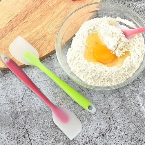 Silicone Cream Baking Scraper Non Stick Butter Spatula Nylon Chocolate Spreader Smoother Heat Resistant Kitchen Pastry Tools