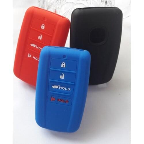 Silicon Smart Key Protected Holder Case Accessory For Acura 4 Button Remote ILX RLX TLX MDX RDX
