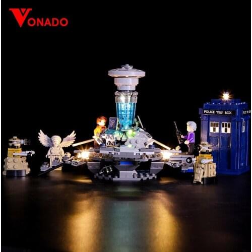 Vonado Led Light for 21304 Building Bricks Blocks Creator City Dr Who Time-travel with The Doctor Toys (only Light )