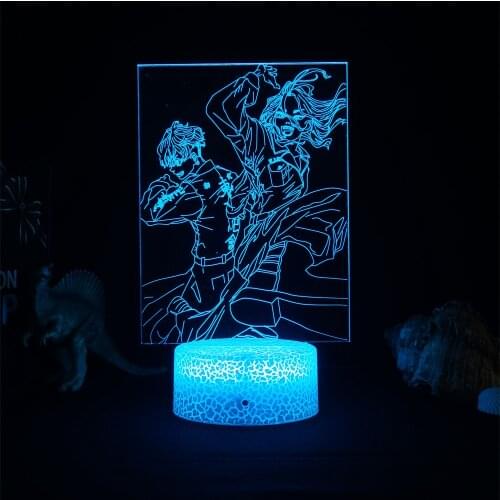 Tokyo Revengers Mikey and Draken Manga 3d Light Led Lamp for Child Bedroom Decor Night Light Birthday Gift Room Table Anime Lamp