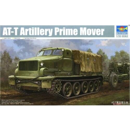 Trumpeter 09501 1/35 Scale Car AT-T Heavy Crawler Artillery Tractor Model Truck TH05483-SMT2