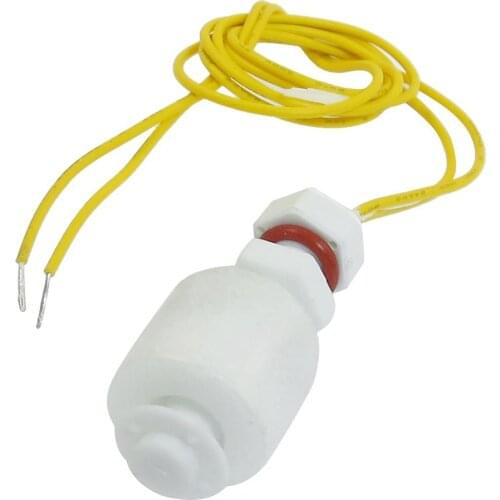 220V Normally Closed Low Pressure Float Switch ZP2508 Mini PP Tank Pool Water Liquid Level Sensor Vertical Float Switch