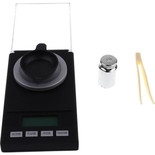 High Precision Digital Gram Scale 50g/1.7637oz Capacity, 0.001g /0.0001oz